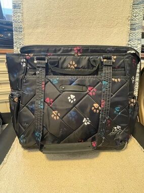 Lug Cabby Tote Bag - Paw Print - Like New!